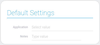 Default settings of the delete items node