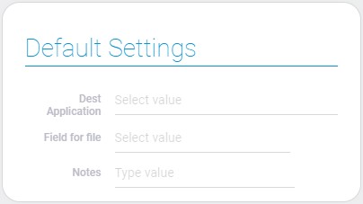 Default settings of file duplicate node