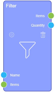 Filter automation node
