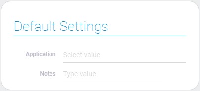 Default settings of get items node