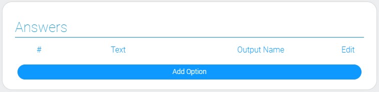 Settings of pop up form answers
