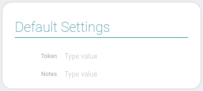 Default settings of turbo sms node