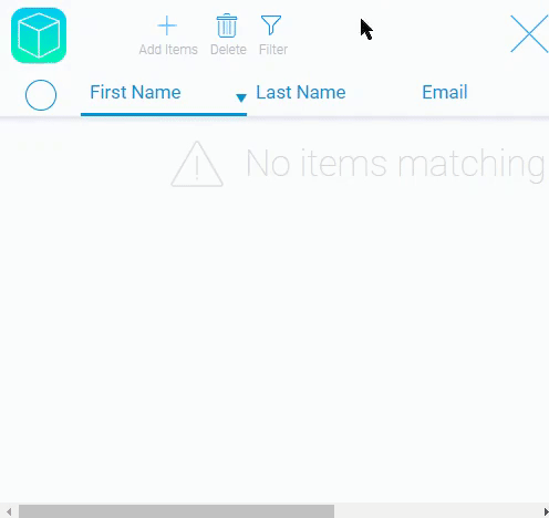 Process of adding multiple items