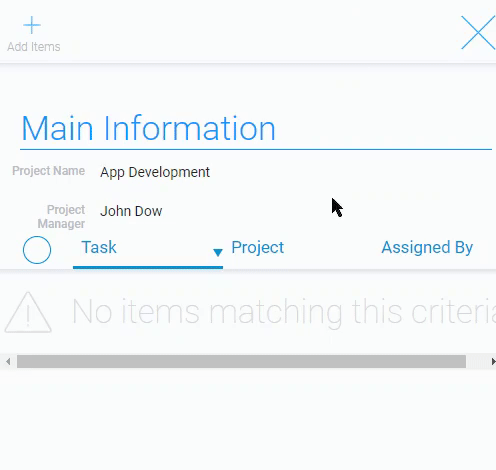 Using of the source field and field for reference