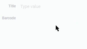 Generation of the barcode