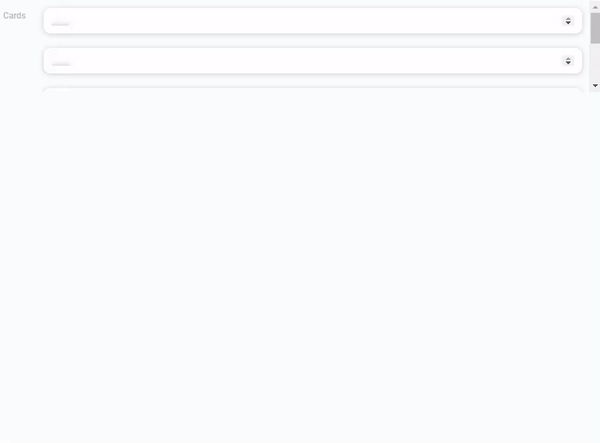 Heights of card element