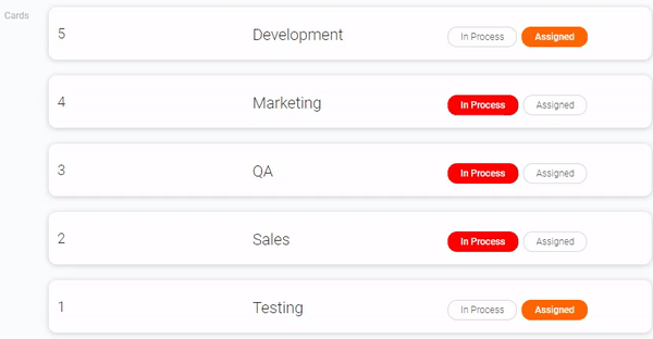 Different types of item order