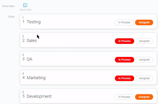 Example of using the element