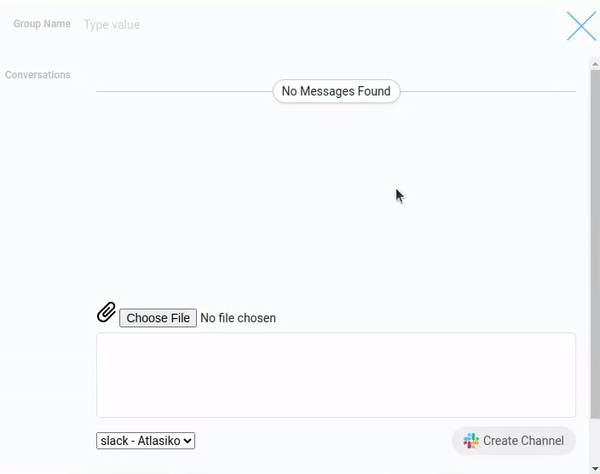 Creating the group in Slack