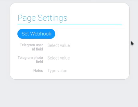 Entering Telegram access token