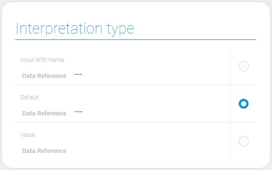 Types of data reference interpretation