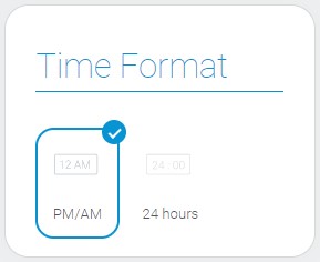 Time format of the date element