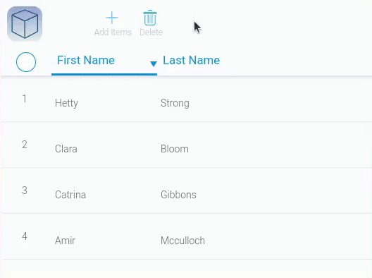 Use the delete element