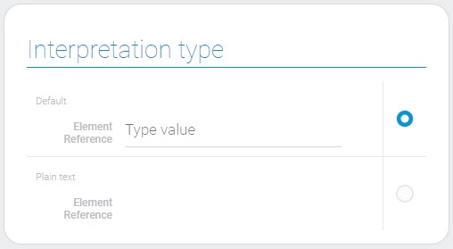 types of element reference interpretation