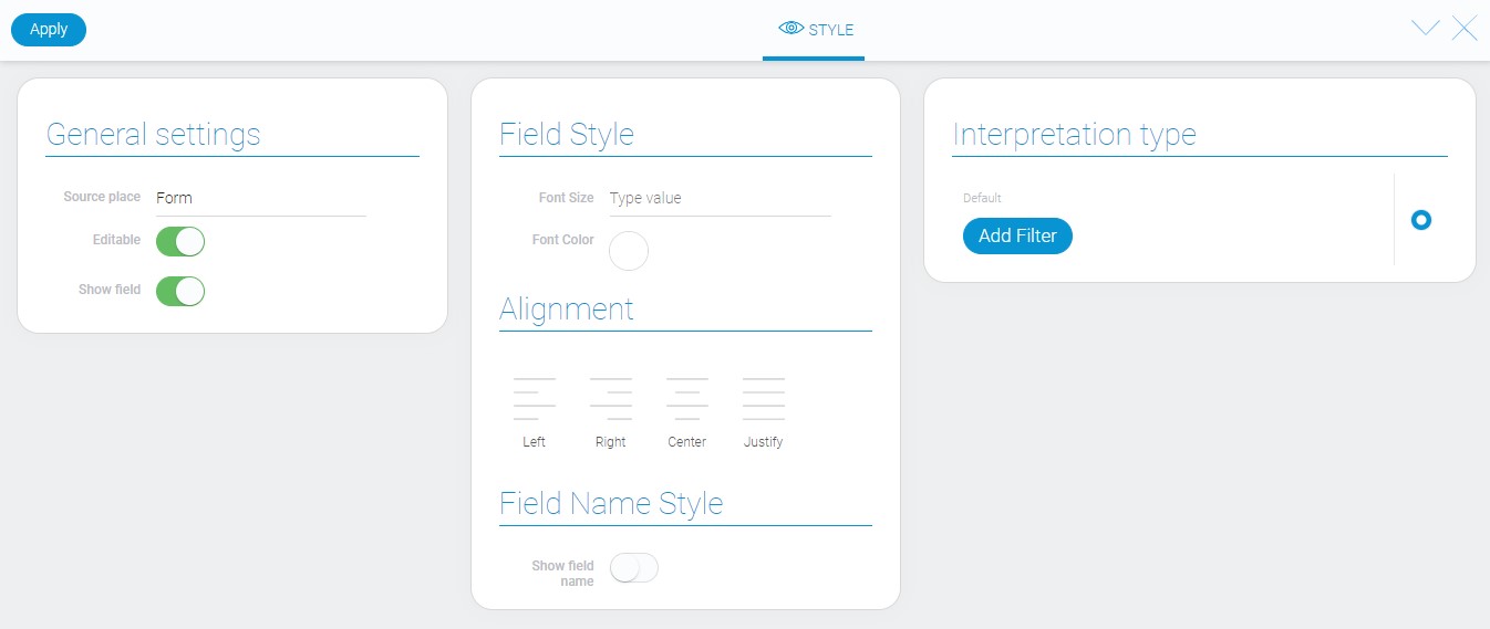 Style of advanced filter