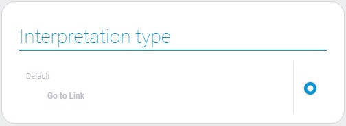 Types of go to link interpretations