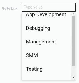 Using the select first matched on enter
