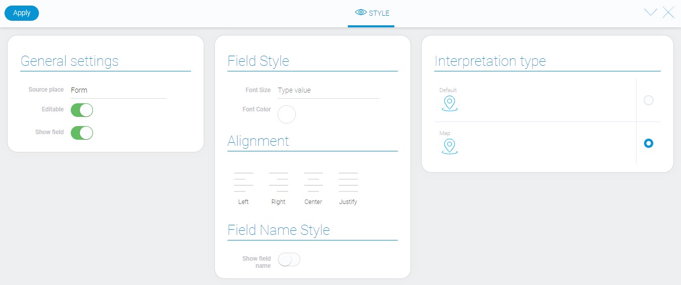 Style of google map element