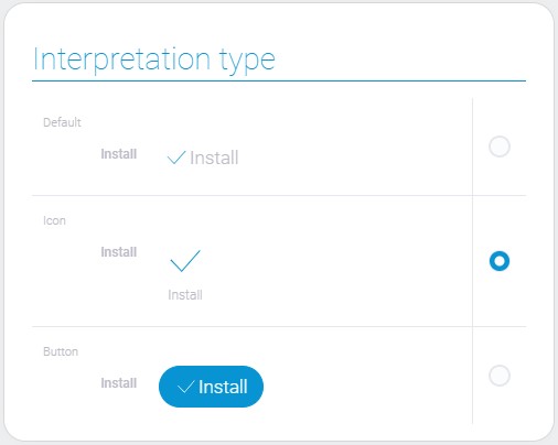 Types of install interpretation