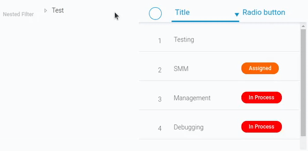 Using the nested filter