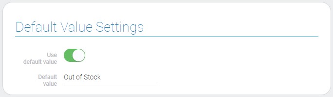 Settings of options default value