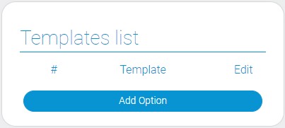 Template list of print document