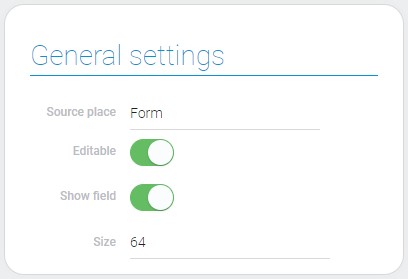 General settings of QR code style