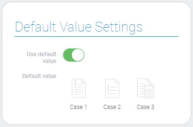 Settings of radio icon default value