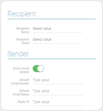 Another sender settings