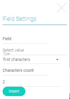 Configuring the source field