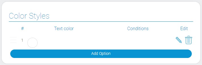 Color styles of task board