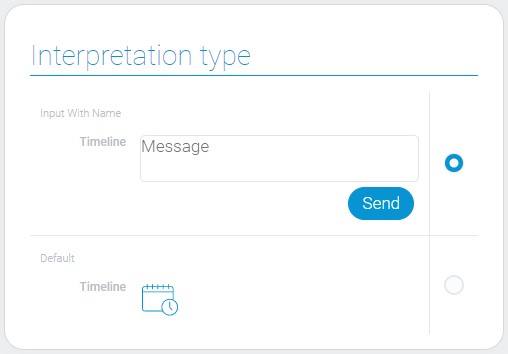 Types of timeline interpretations
