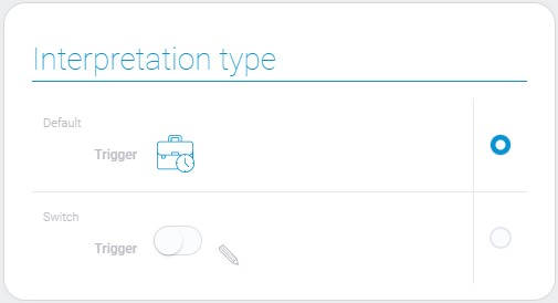 Types of trigger interpretation