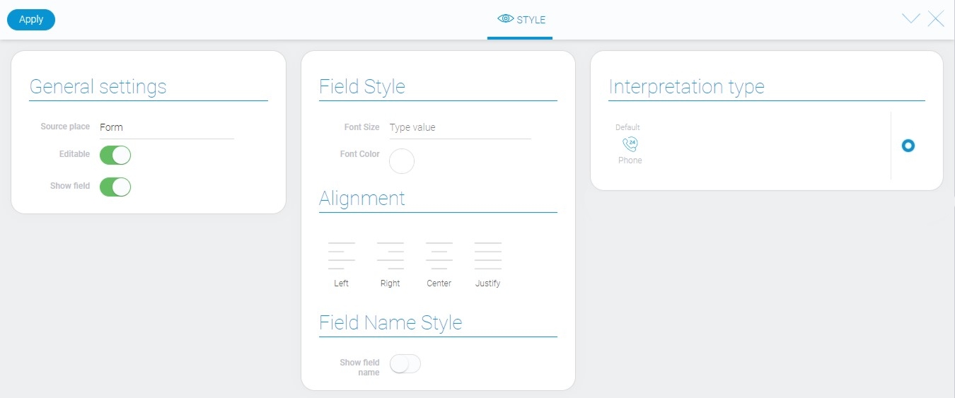 Style of twilio auto dialer element