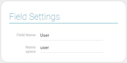 Settings of user element field