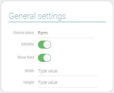 General settings of web camera style