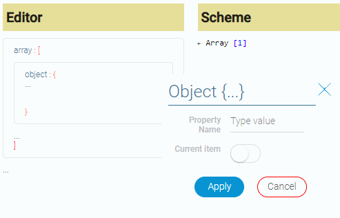 Example of false Current Item value