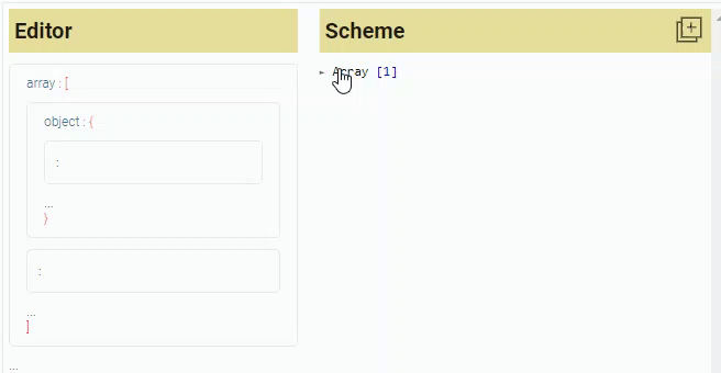 Example of adding filters to the array